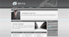 Desktop Screenshot of host-it.no