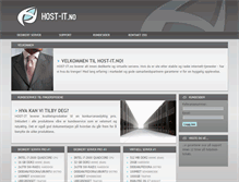 Tablet Screenshot of host-it.no